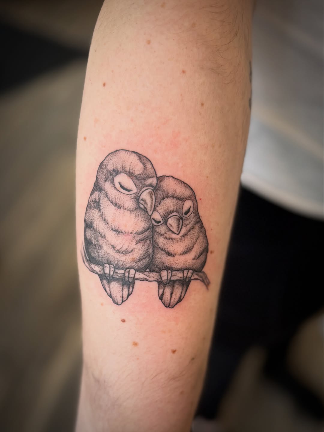 Tattoo by @shadowsteptattoo — dotwork, realism
