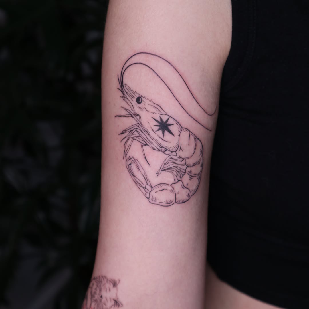 Tattoo by @hbarbarella.art — fine_line, black_and_grey