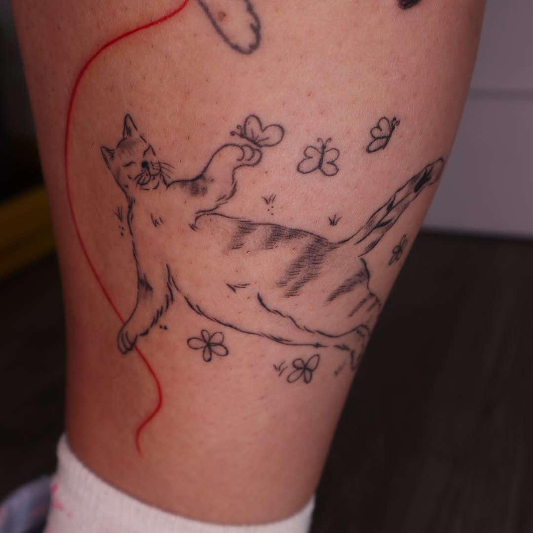 Tattoo by @hbarbarella.art — fine_line, illustrative