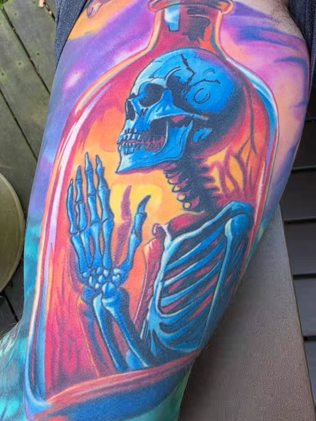 Tattoo by @casketbuddy — illustrative, realism