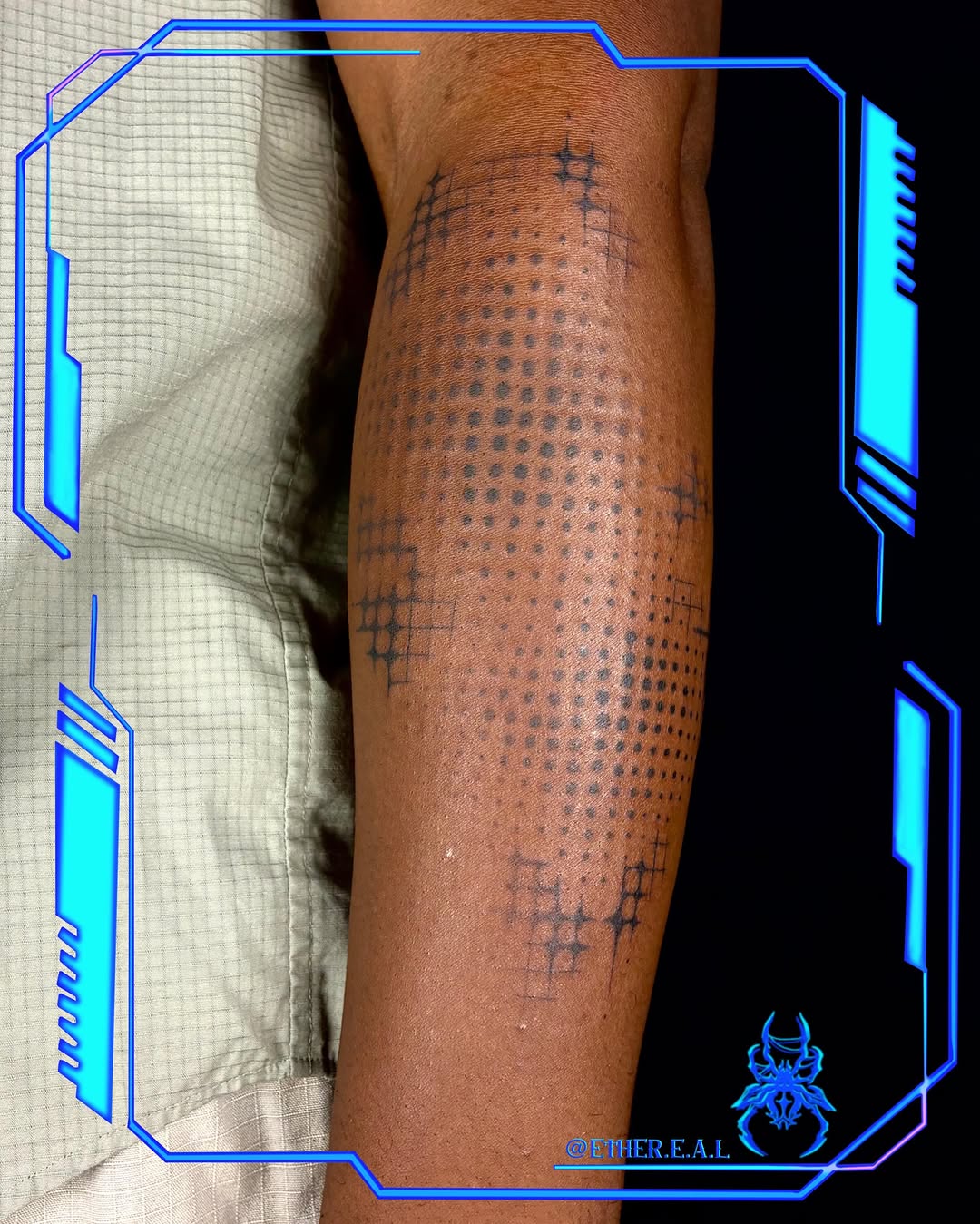 Tattoo by @ether.e.a.l β geometric, dotwork