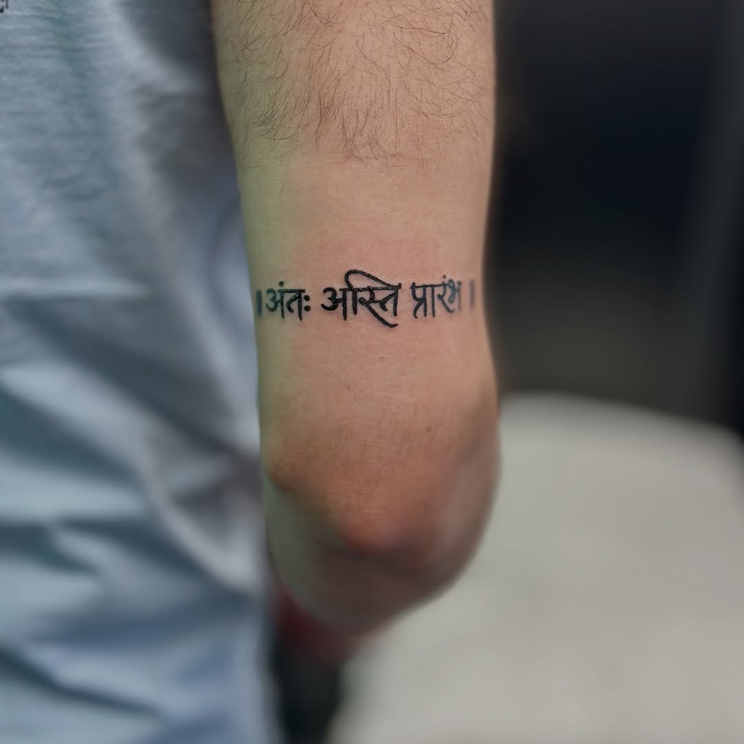 Tattoo by @aj_inkvillage — lettering_script, fine_line