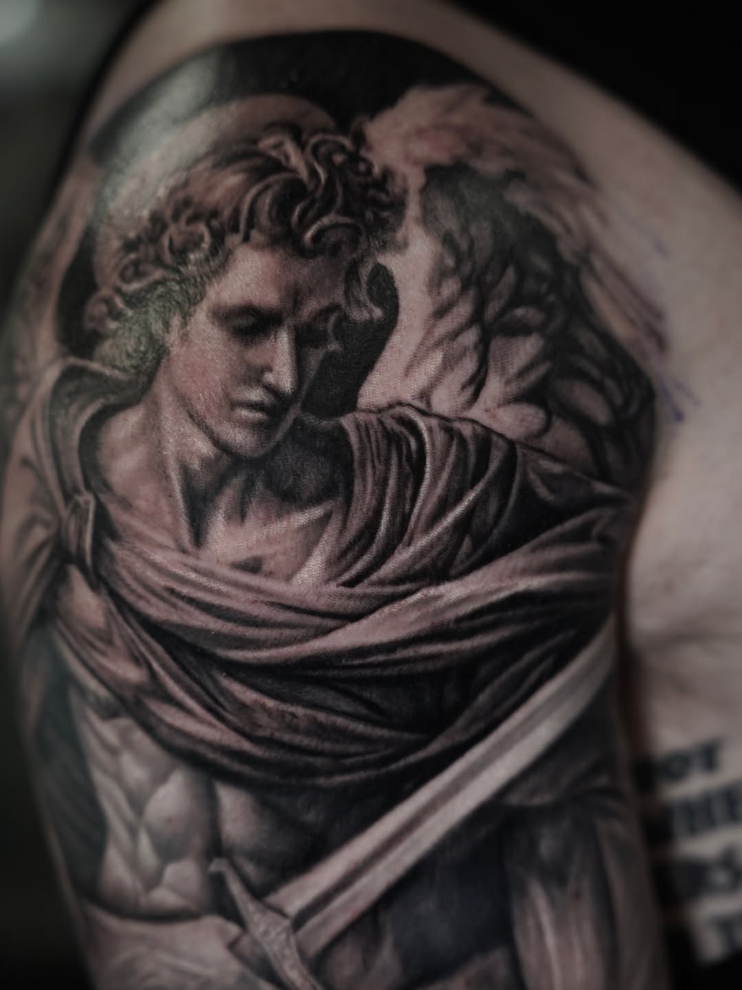 Tattoo by @nelsontellezart — realism, black_and_grey