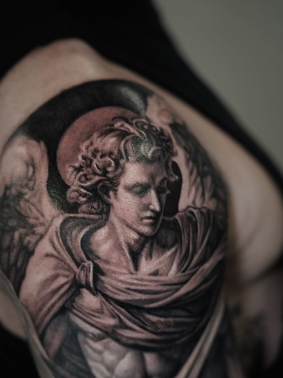 Tattoo by @nelsontellezart — realism, black_and_grey