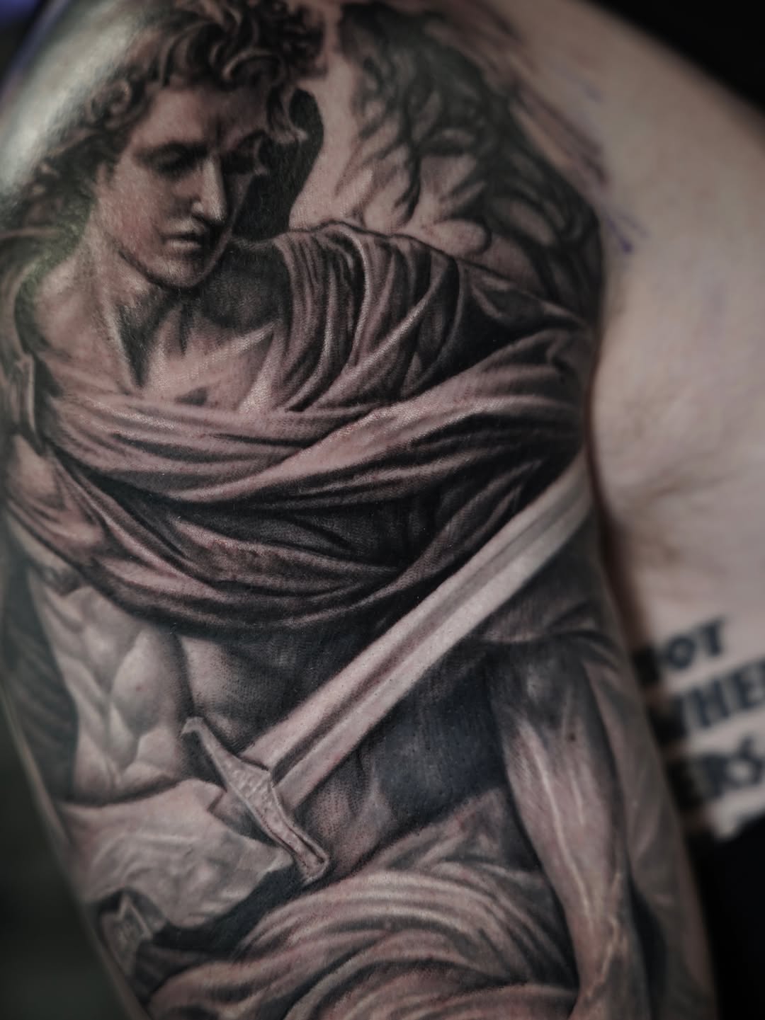 Tattoo by @nelsontellezart — realism, black_and_grey