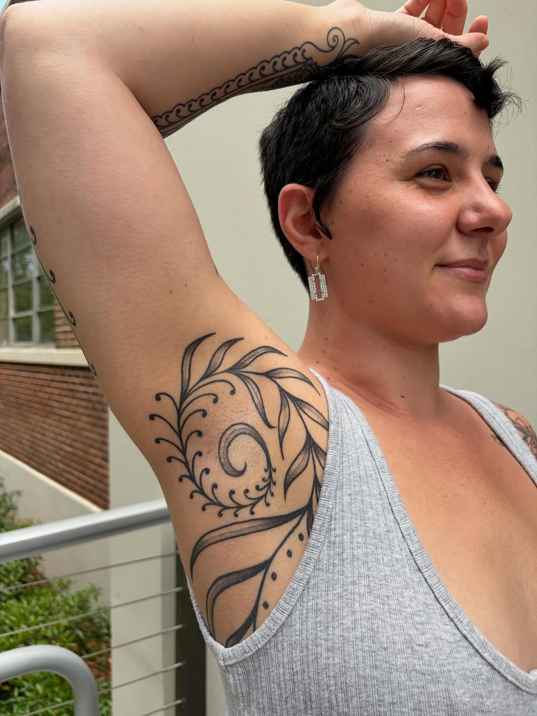 Tattoo by @feliine — black_and_grey