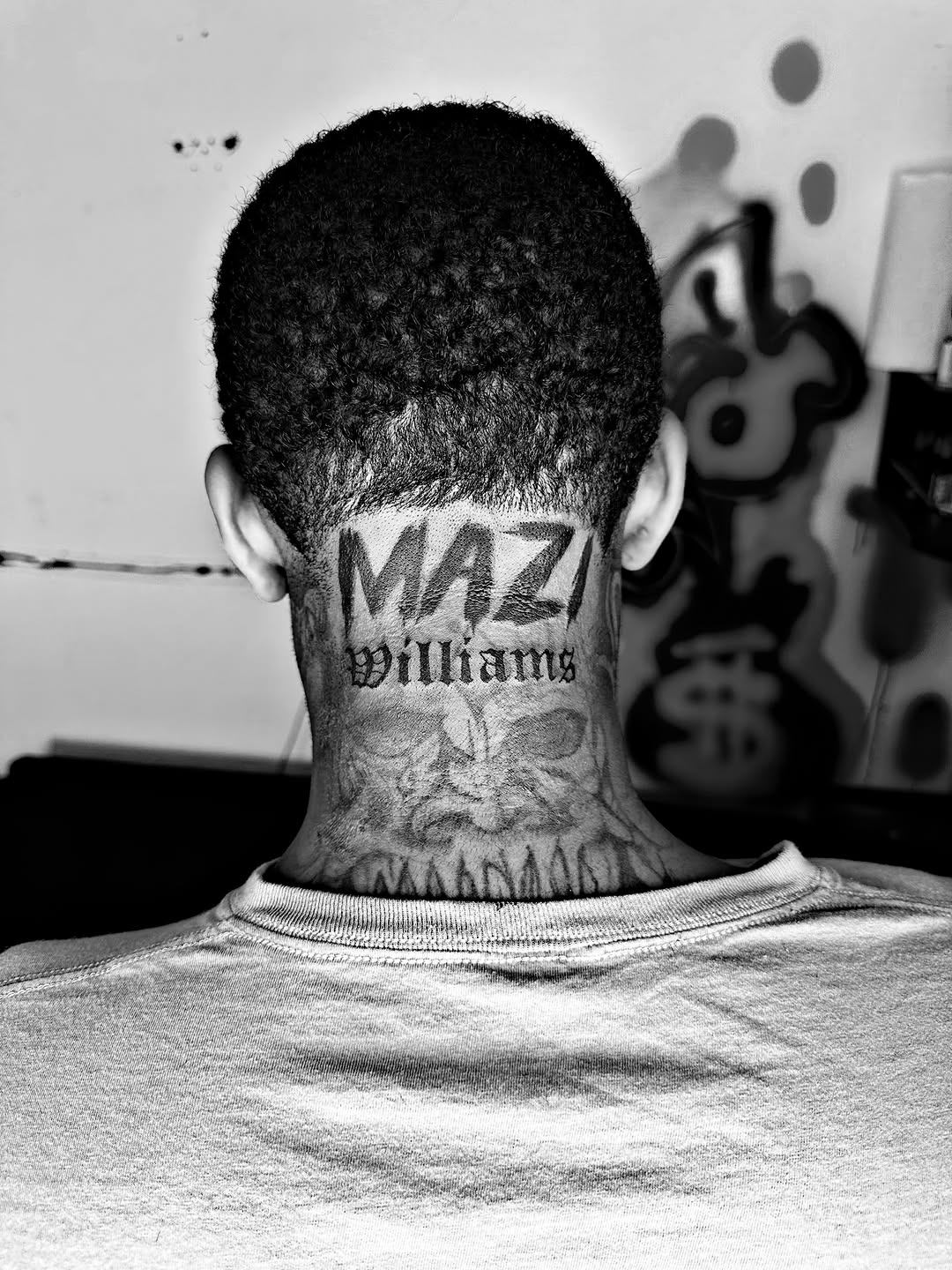 Tattoo by @inkdbyworm — lettering_script, blackwork
