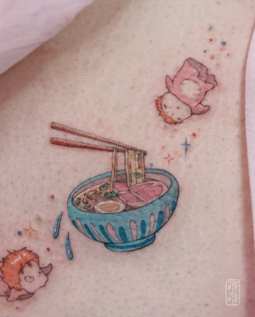 Tattoo by @phoebe_doartink — anime, watercolor