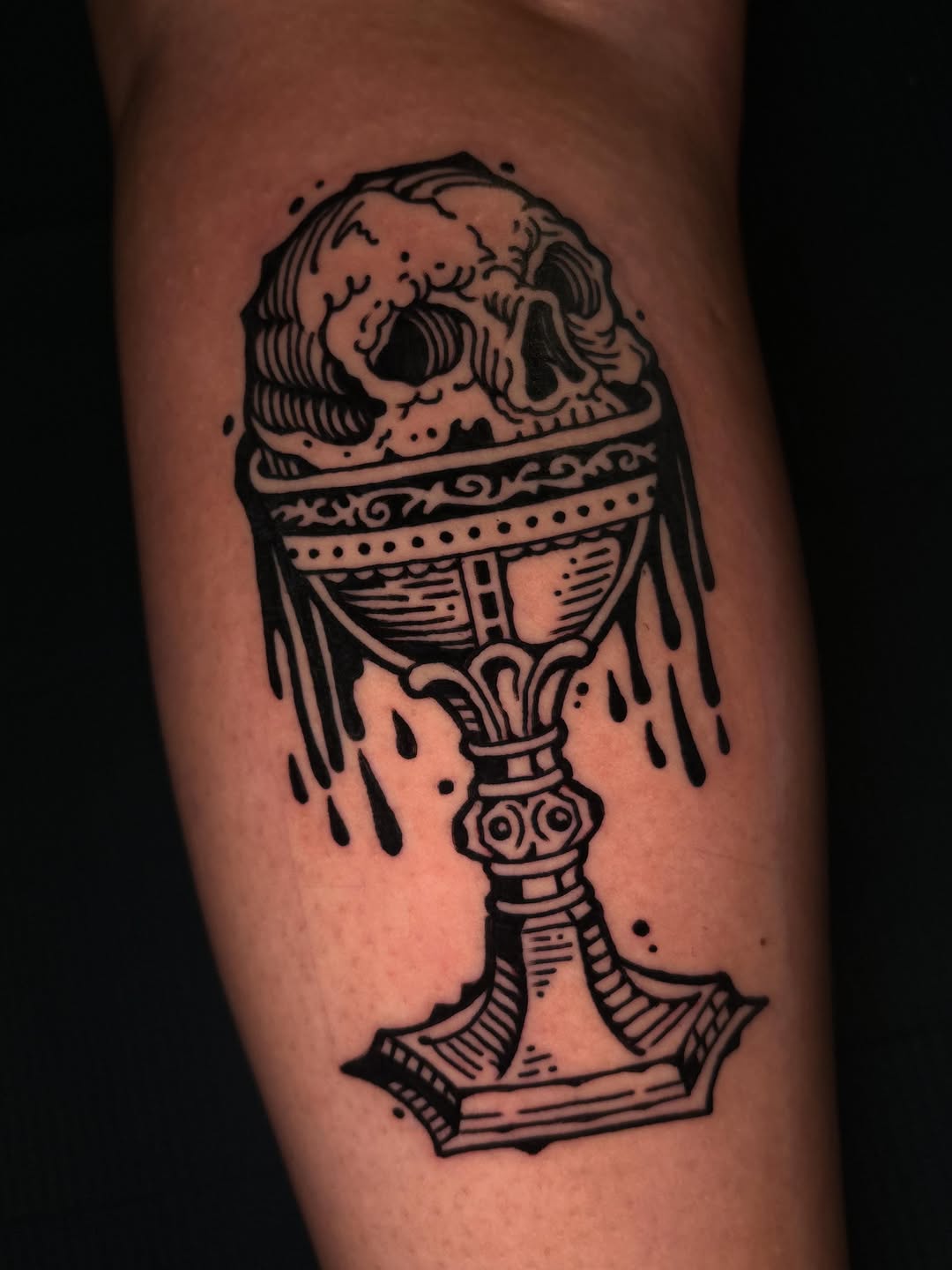 Tattoo by @jeremydrawsshit β blackwork