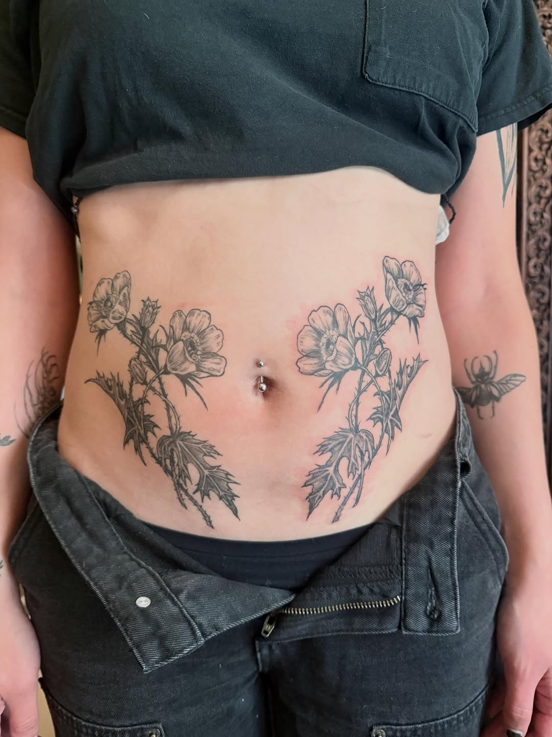 Tattoo by @emily.rose.tattoos — black_and_grey