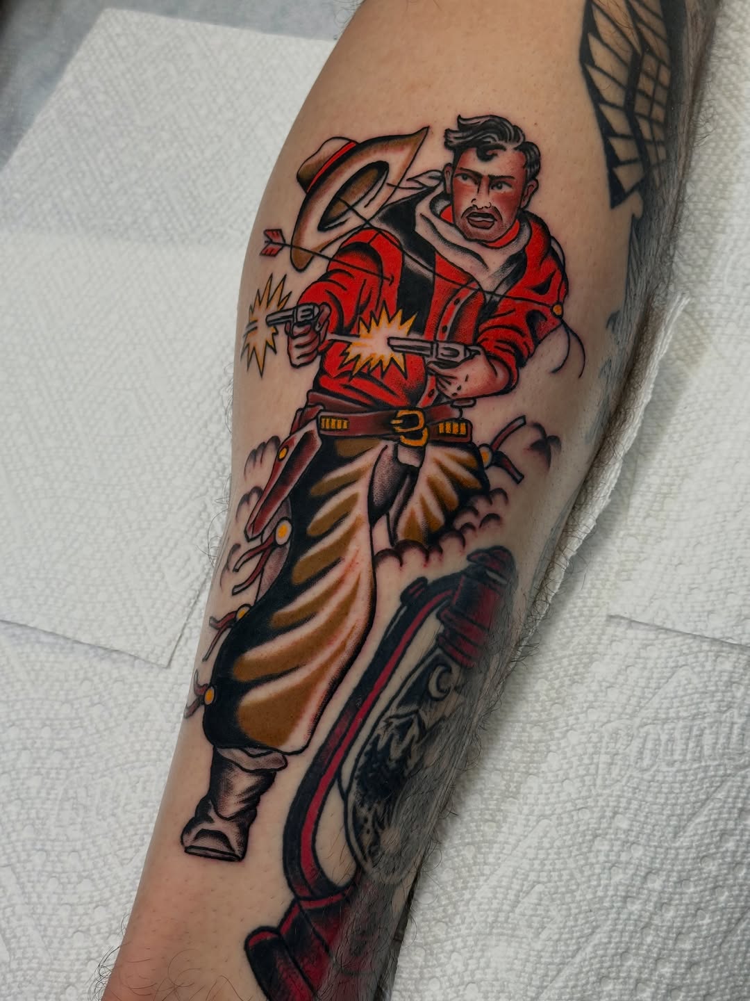 Tattoo by @lingerfeldtx — american_traditional, illustrative