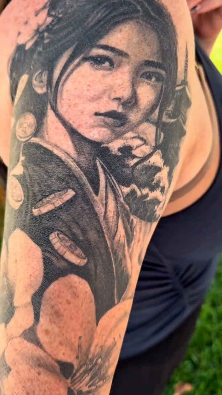 Tattoo by @prolific.tattoos — realism, black_and_grey