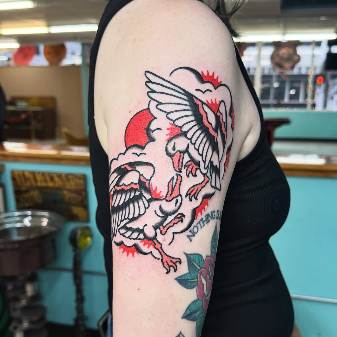 Tattoo by @sawblade_sunken_ship — american_traditional, illustrative