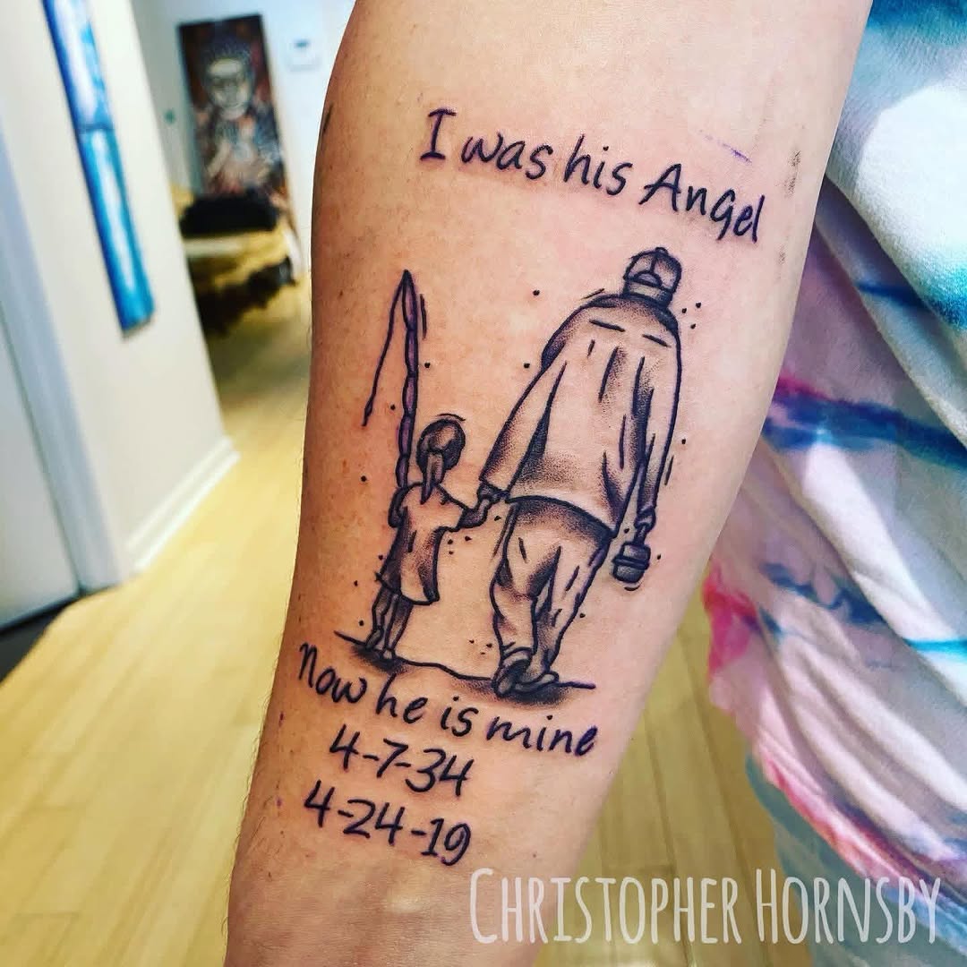 Tattoo by @christopherhornsbytattoos — lettering_script