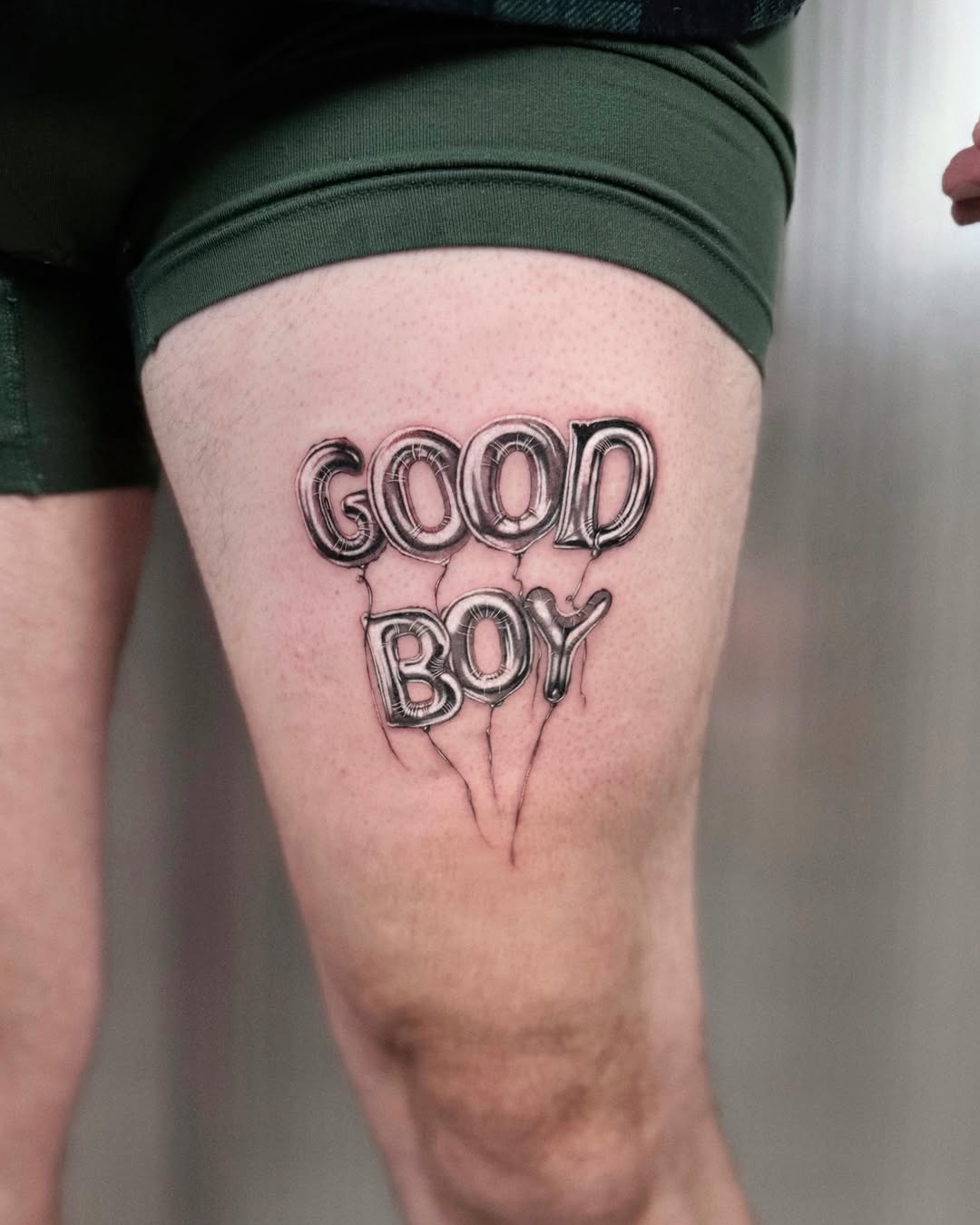 Tattoo by @mathisxavier.tattoo — lettering_script, illustrative