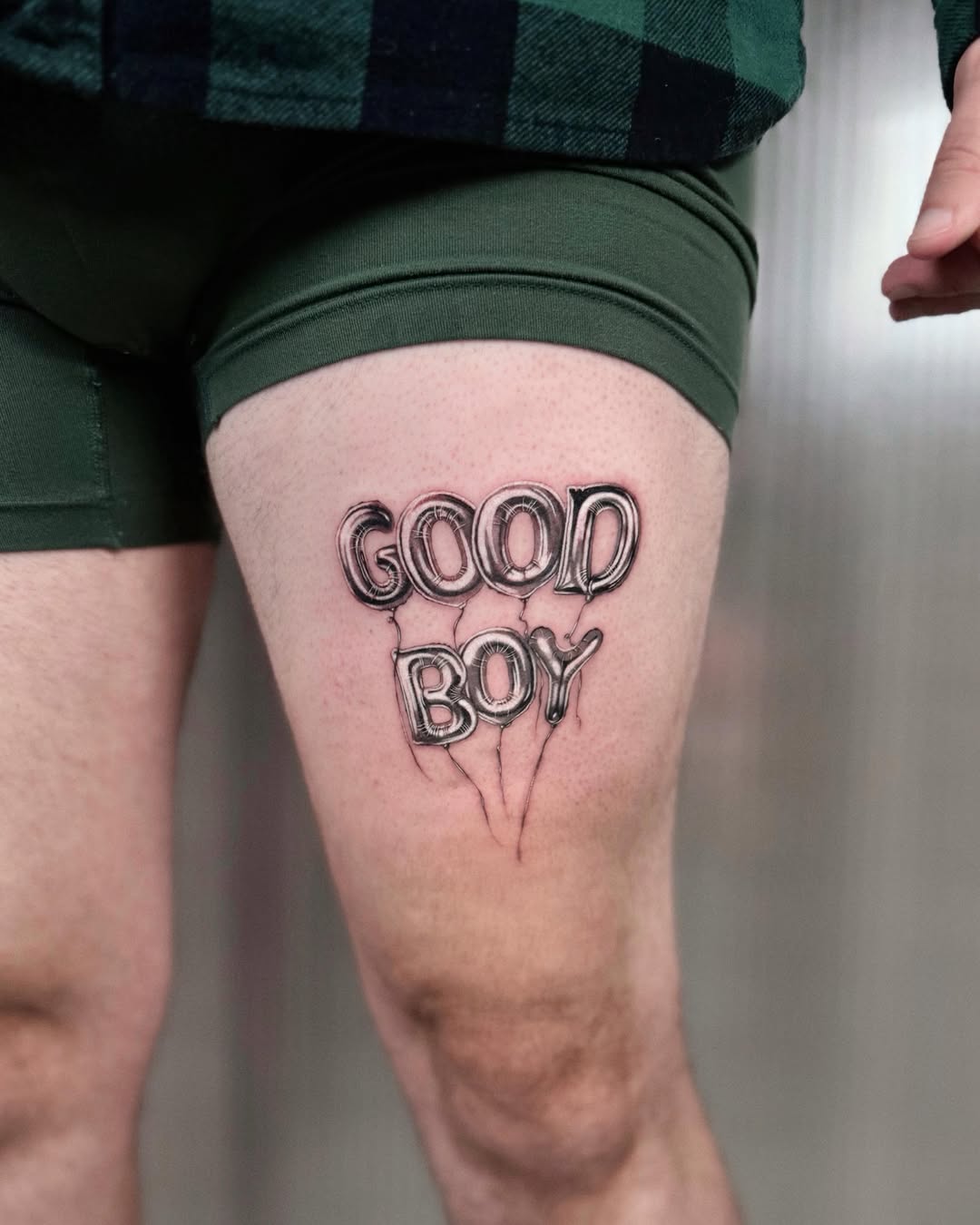 Tattoo by @mathisxavier.tattoo — black_and_grey, lettering_script