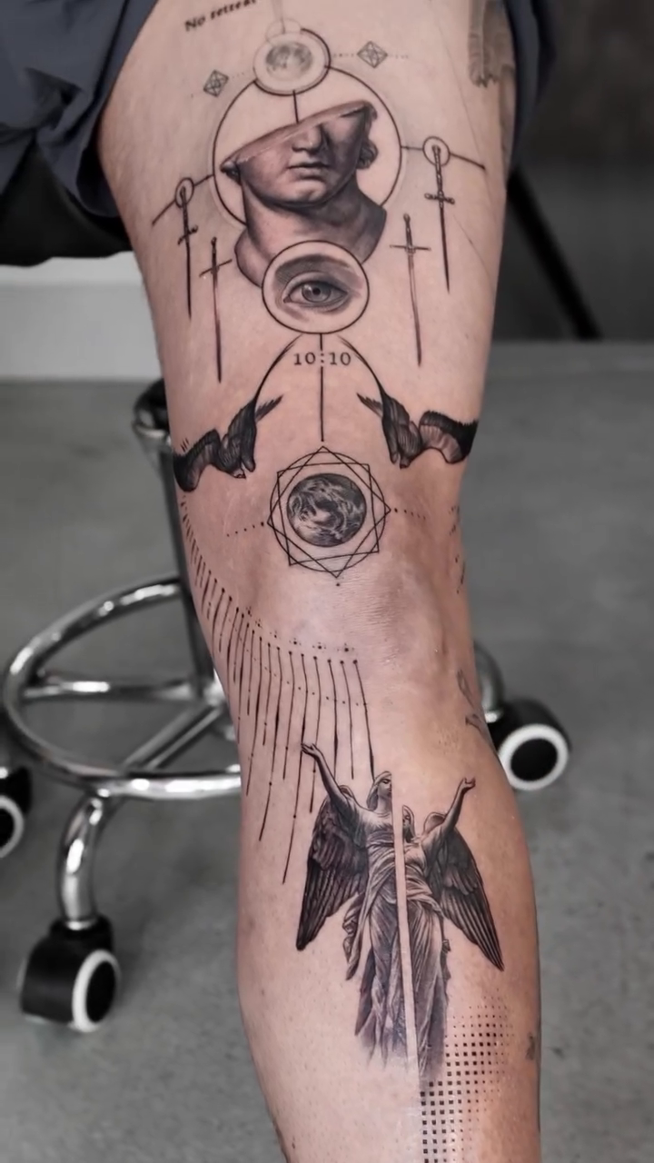Tattoo by @t.a.e_t — black_and_grey, geometric