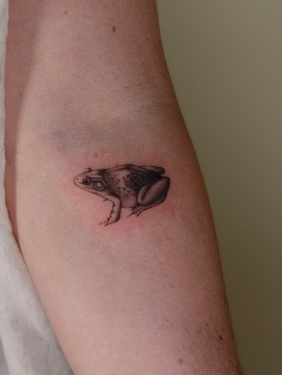 Tattoo by @slowhandstattoo — black_and_grey