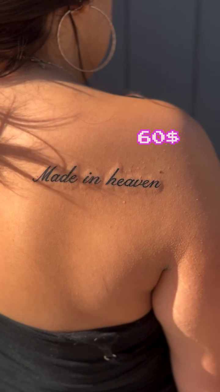 Tattoo by @monkeepi — lettering_script, black_and_grey