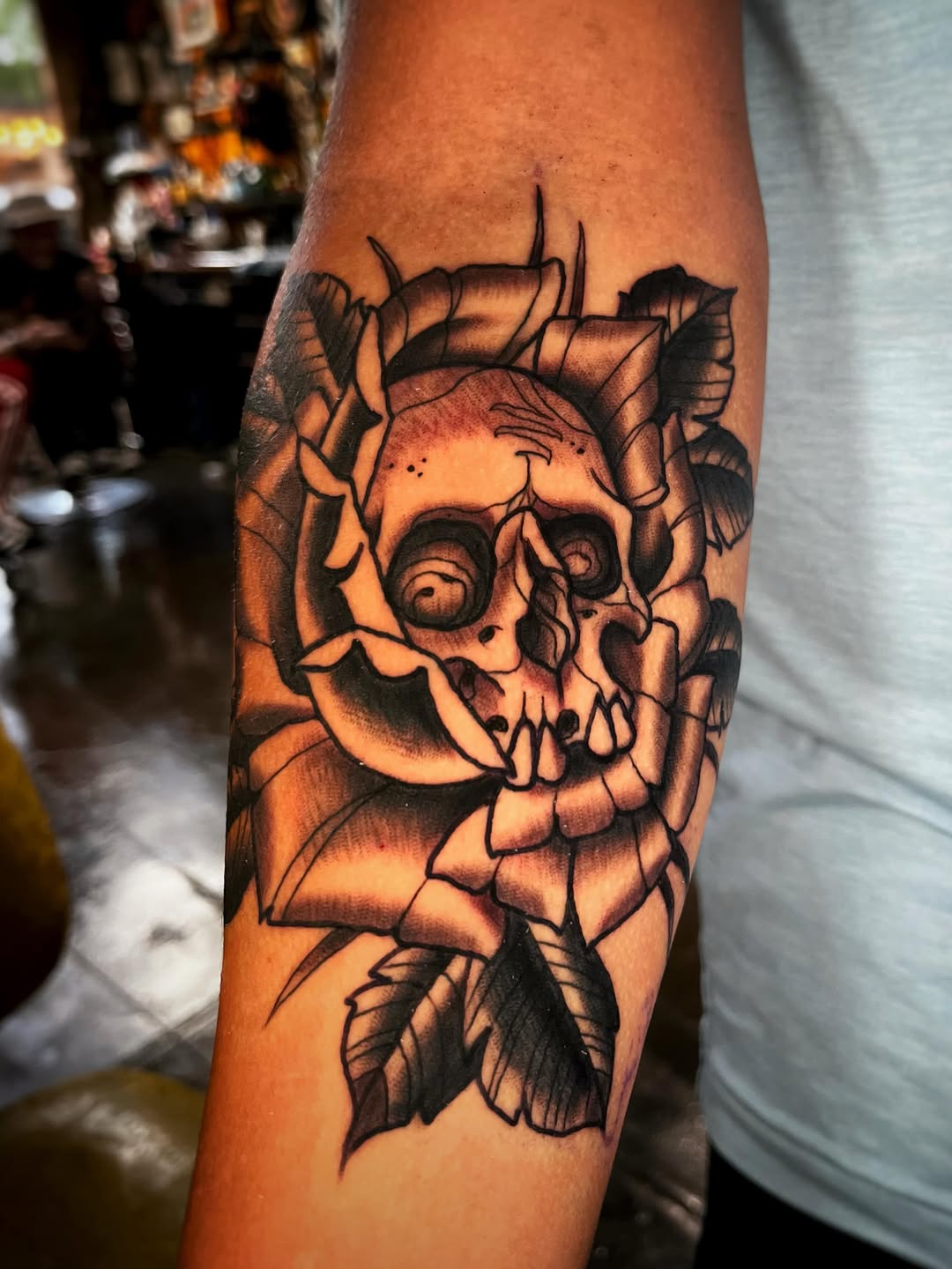 Tattoo by @gilly_gonzo — american_traditional, black_and_grey