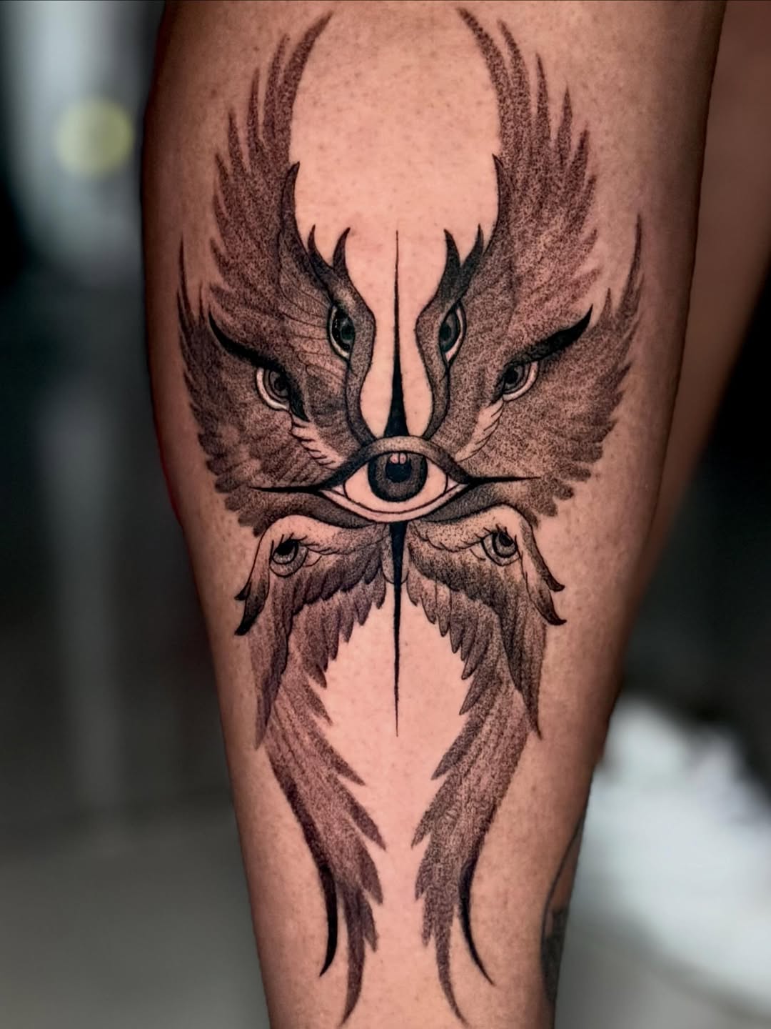 Tattoo by @inkszi — blackwork