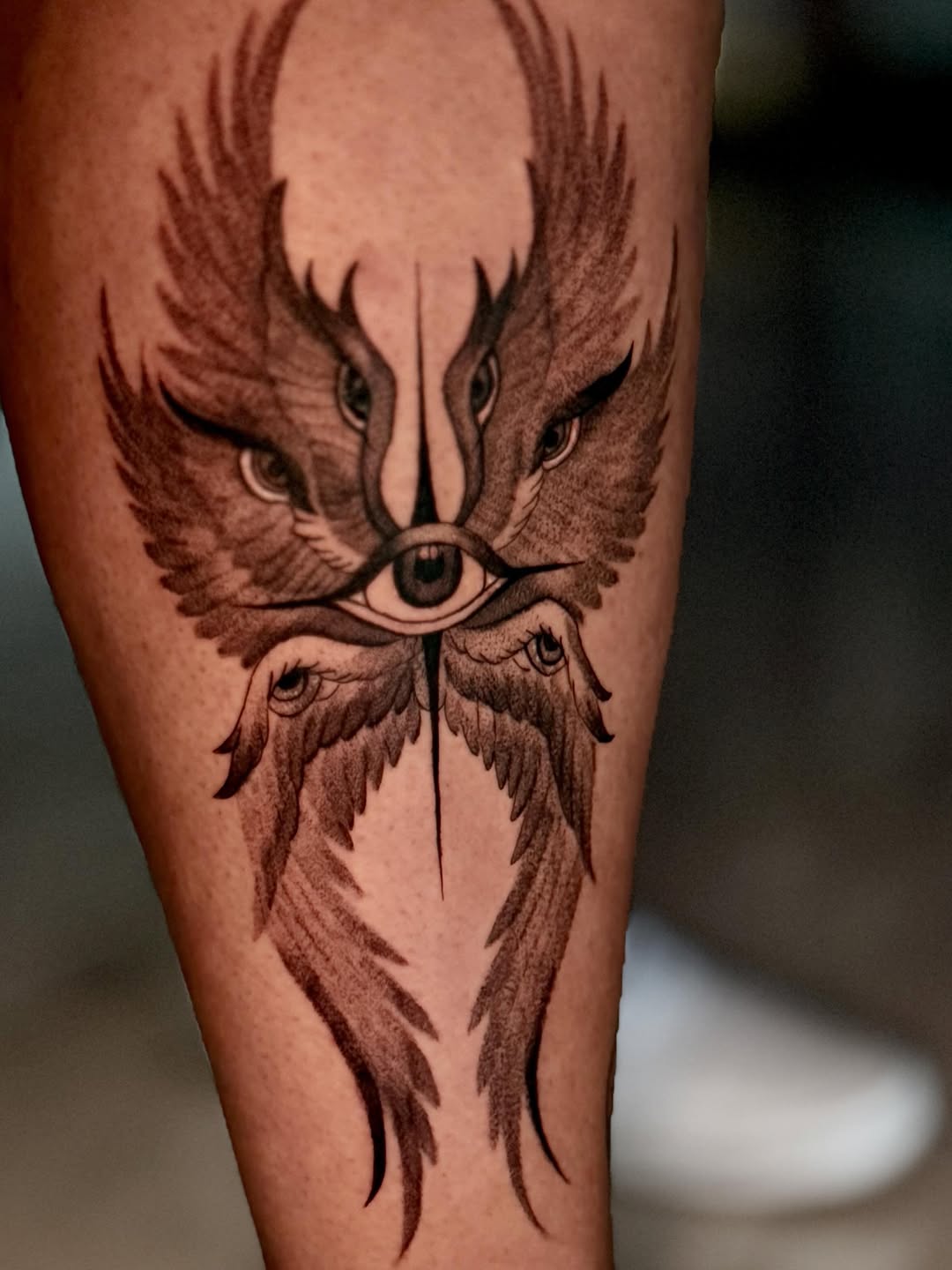 Tattoo by @inkszi — black_and_grey, illustrative