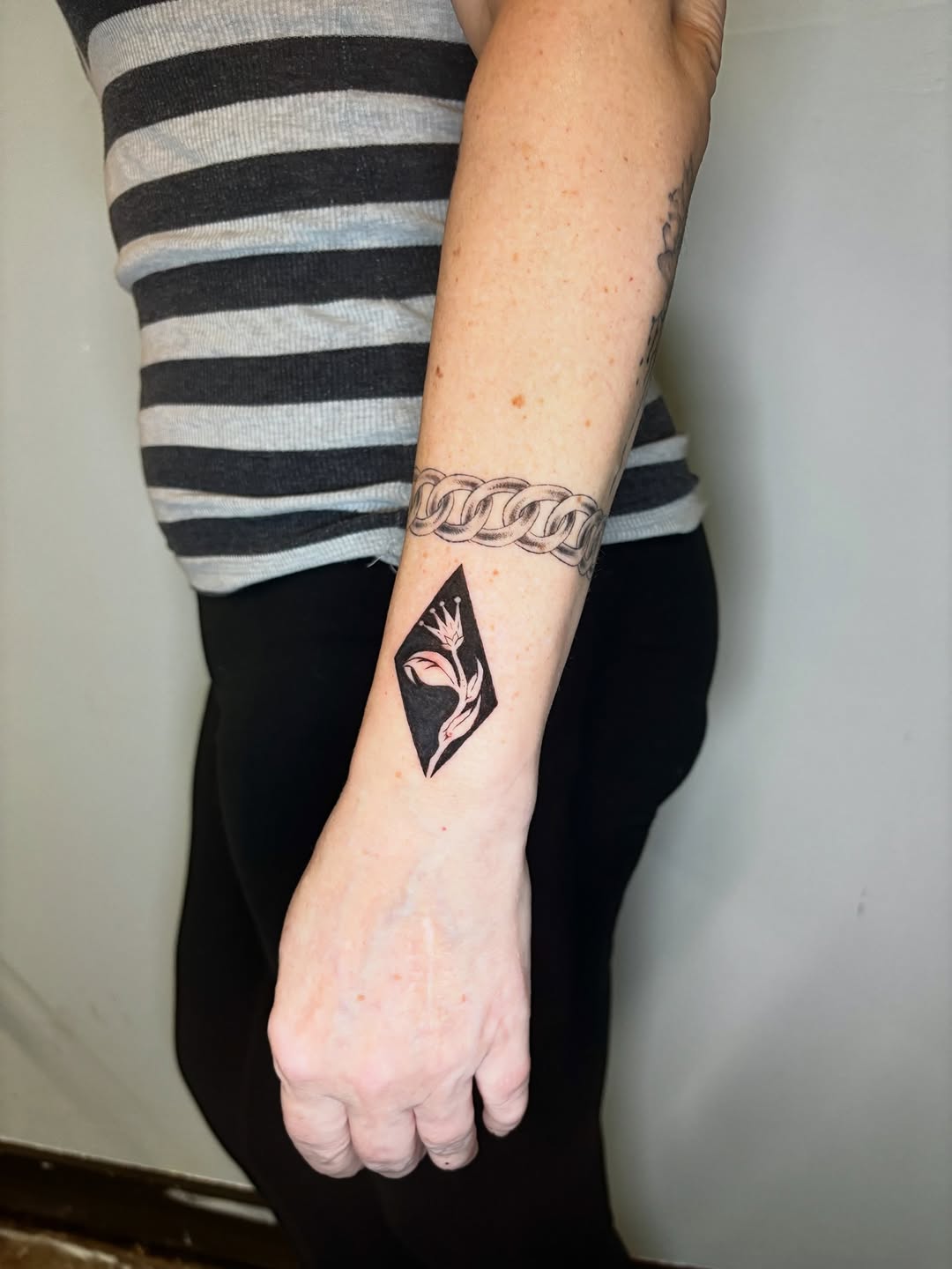 Tattoo by @jojorosetattoos — black_and_grey
