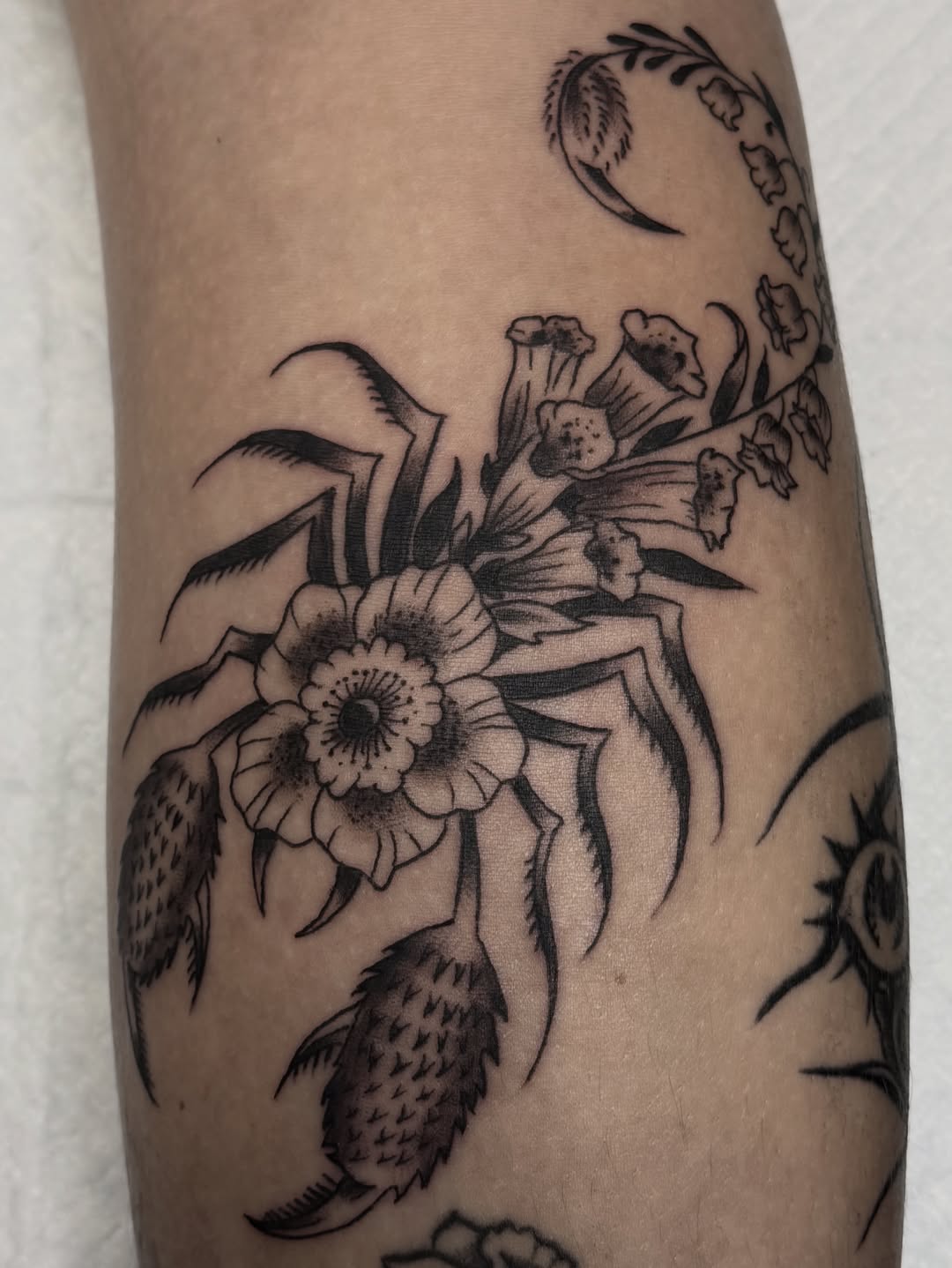 Tattoo by @skeeter_tattss — black_and_grey, illustrative