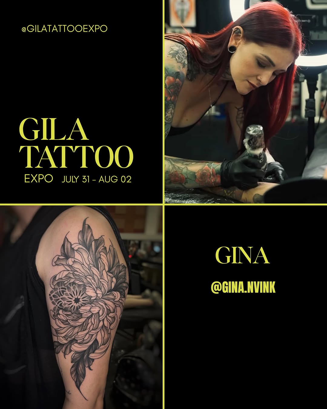 Tattoo by @gina.nvink — black_and_grey, realism