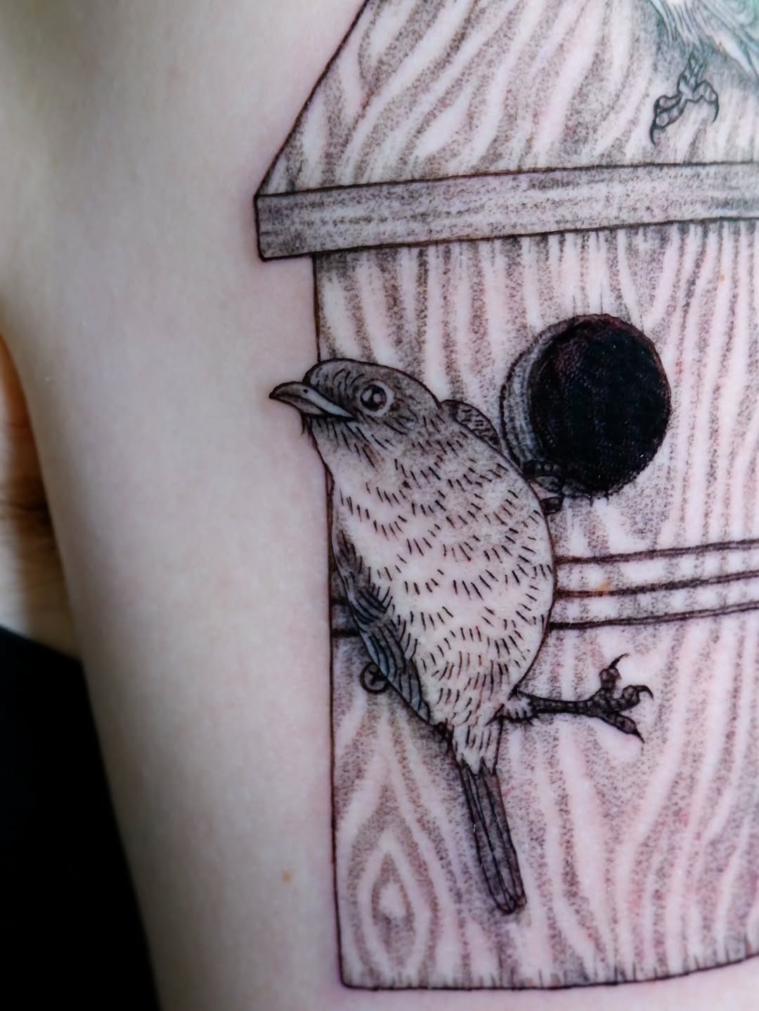 Tattoo by @birdtat — dotwork
