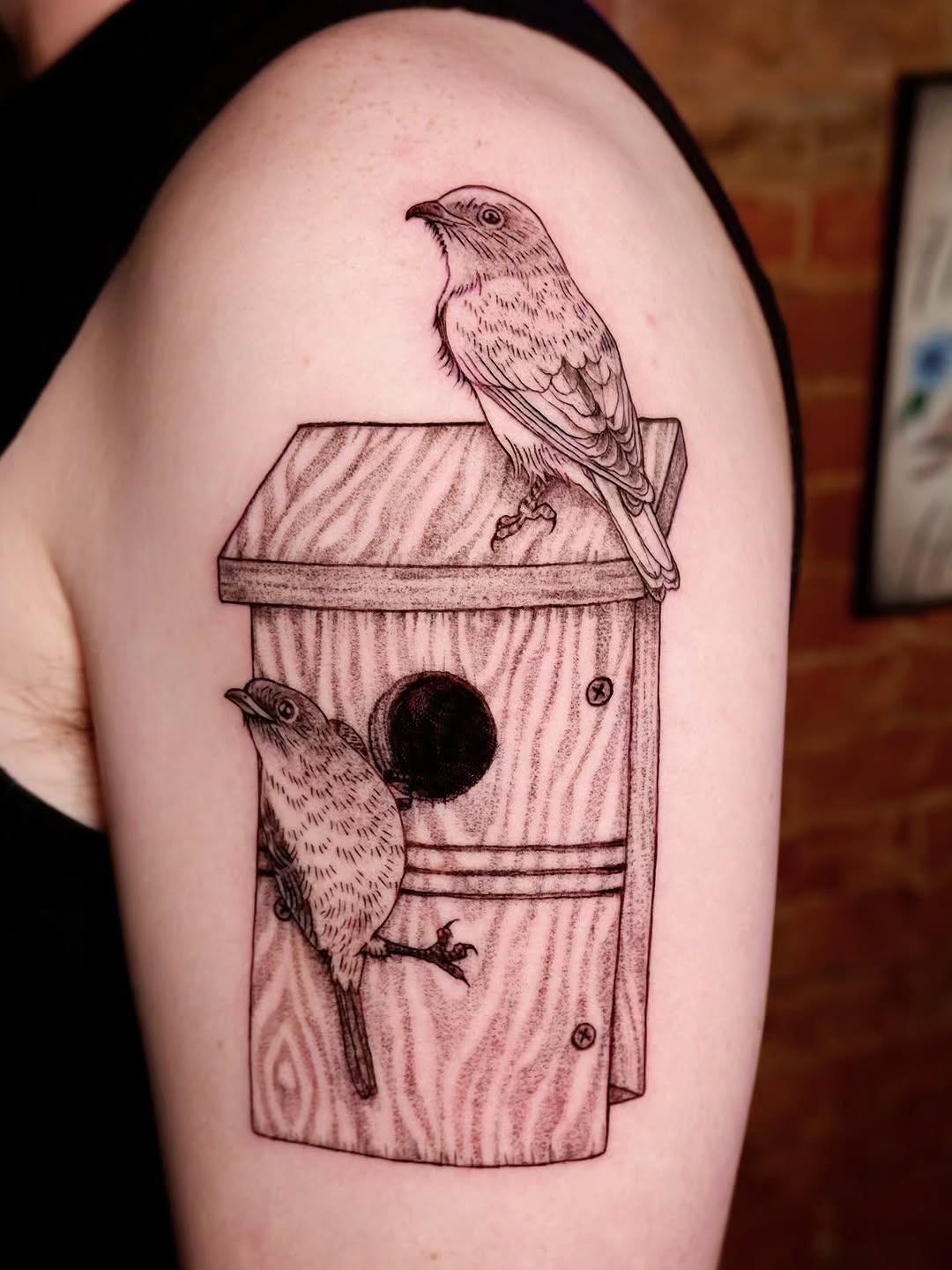 Tattoo by @birdtat — black_and_grey