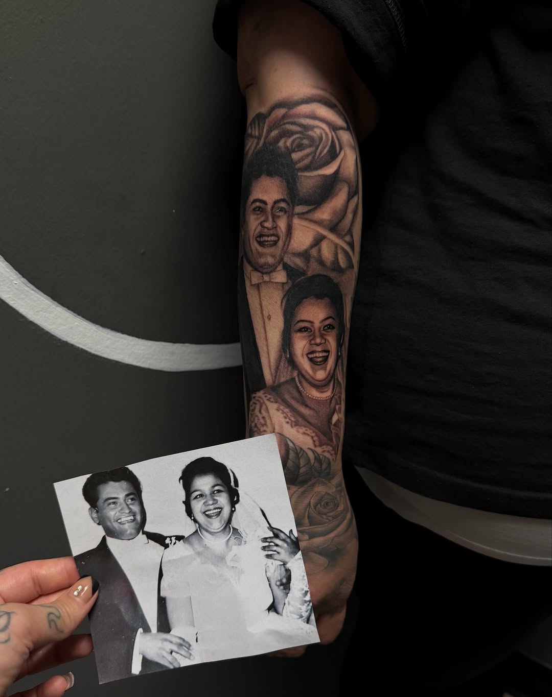 Tattoo by @skullsionink β realism, black_and_grey