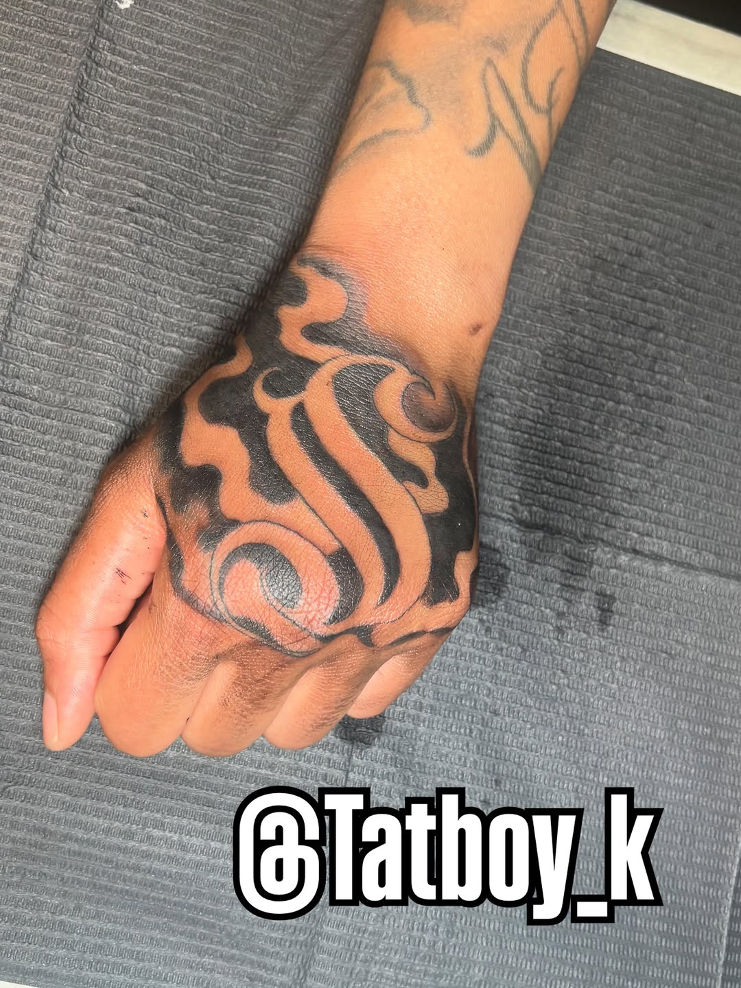 Tattoo by @tatboy_k — blackwork, ornamental