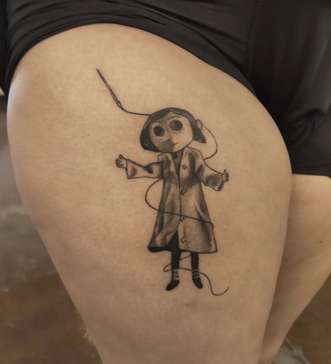 Tattoo by @m3ga.p1xlz — black_and_grey, realism