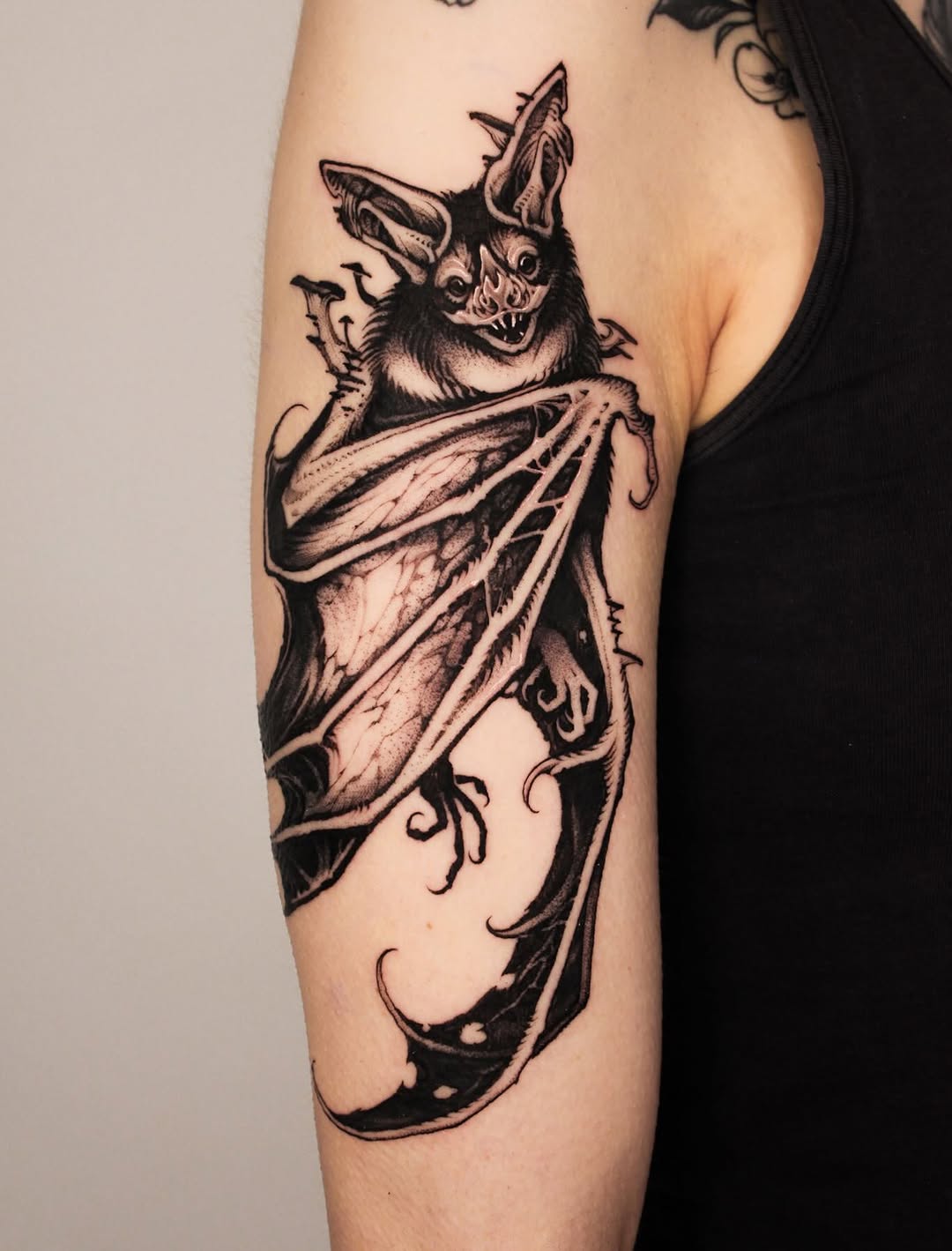 Tattoo by @wooleh__ — blackwork, realism
