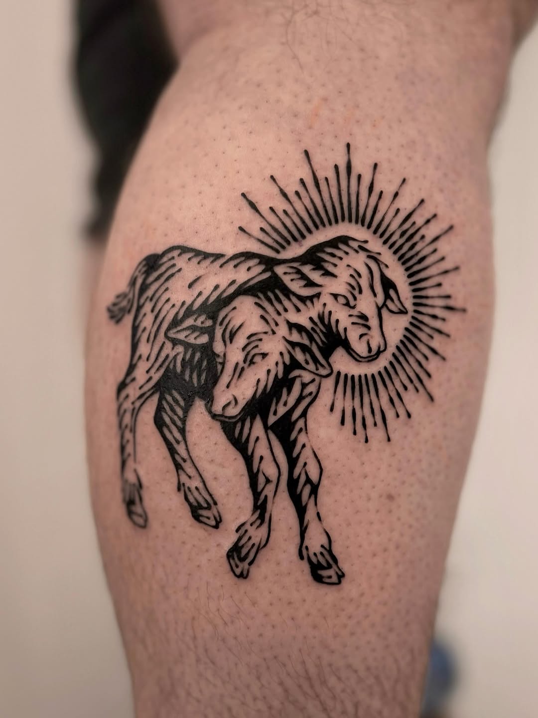 Tattoo by @wonny_wood โ blackwork, illustrative
