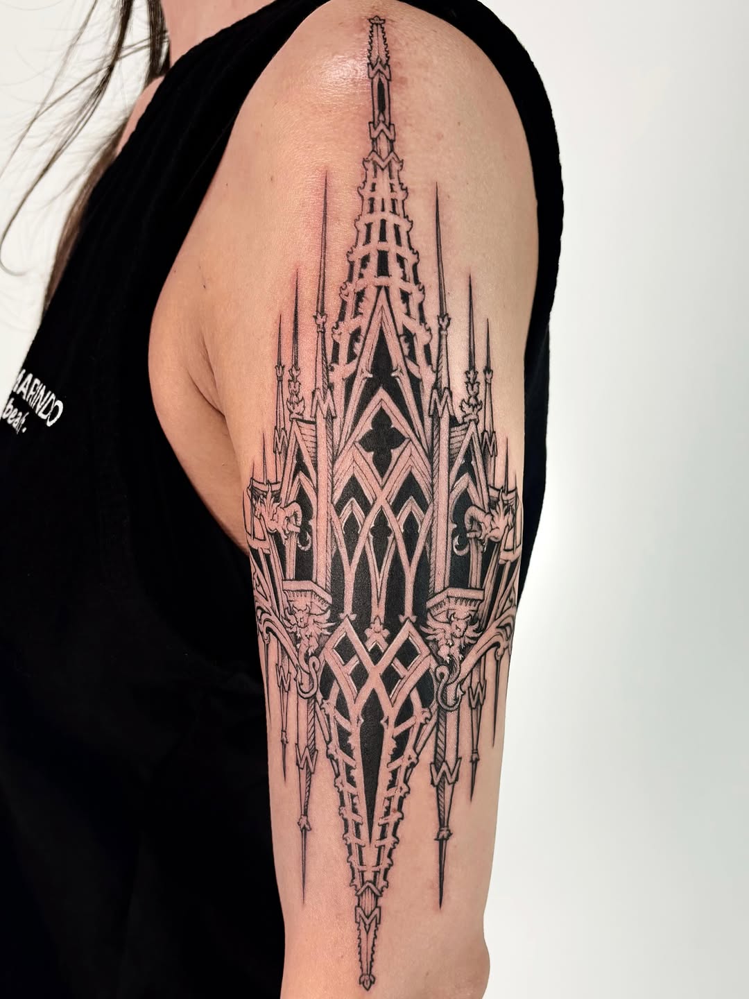 Tattoo by @hollyhawk.ink โ blackwork, geometric