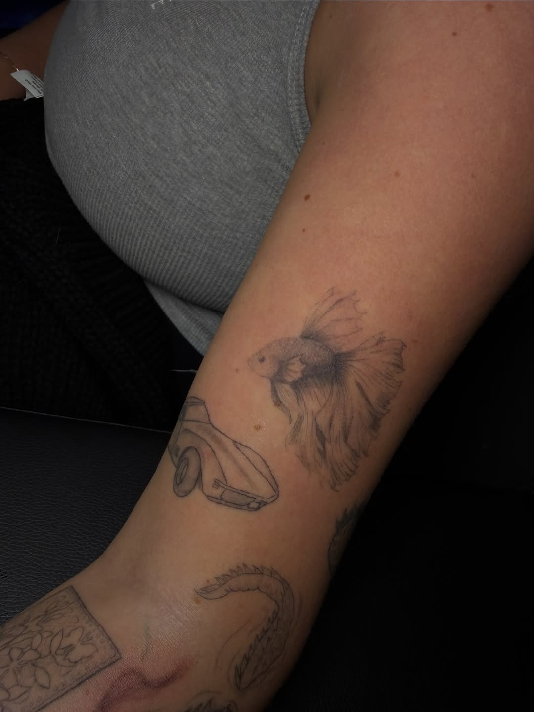 Tattoo by @ink_darling — illustrative, black_and_grey
