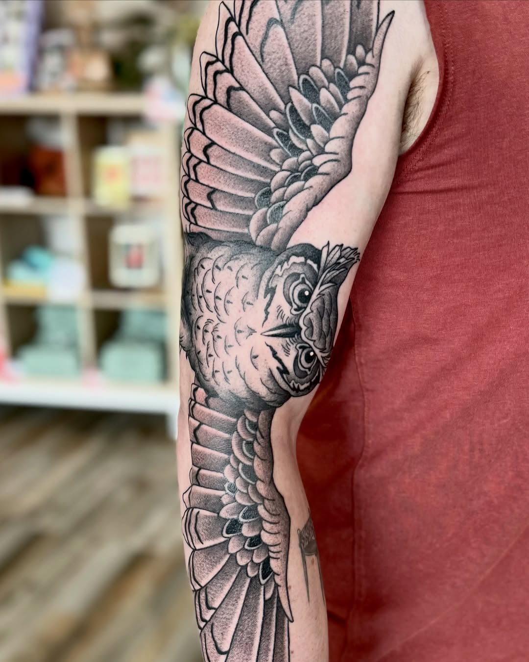 Tattoo by @inkofeden — black_and_grey, realism