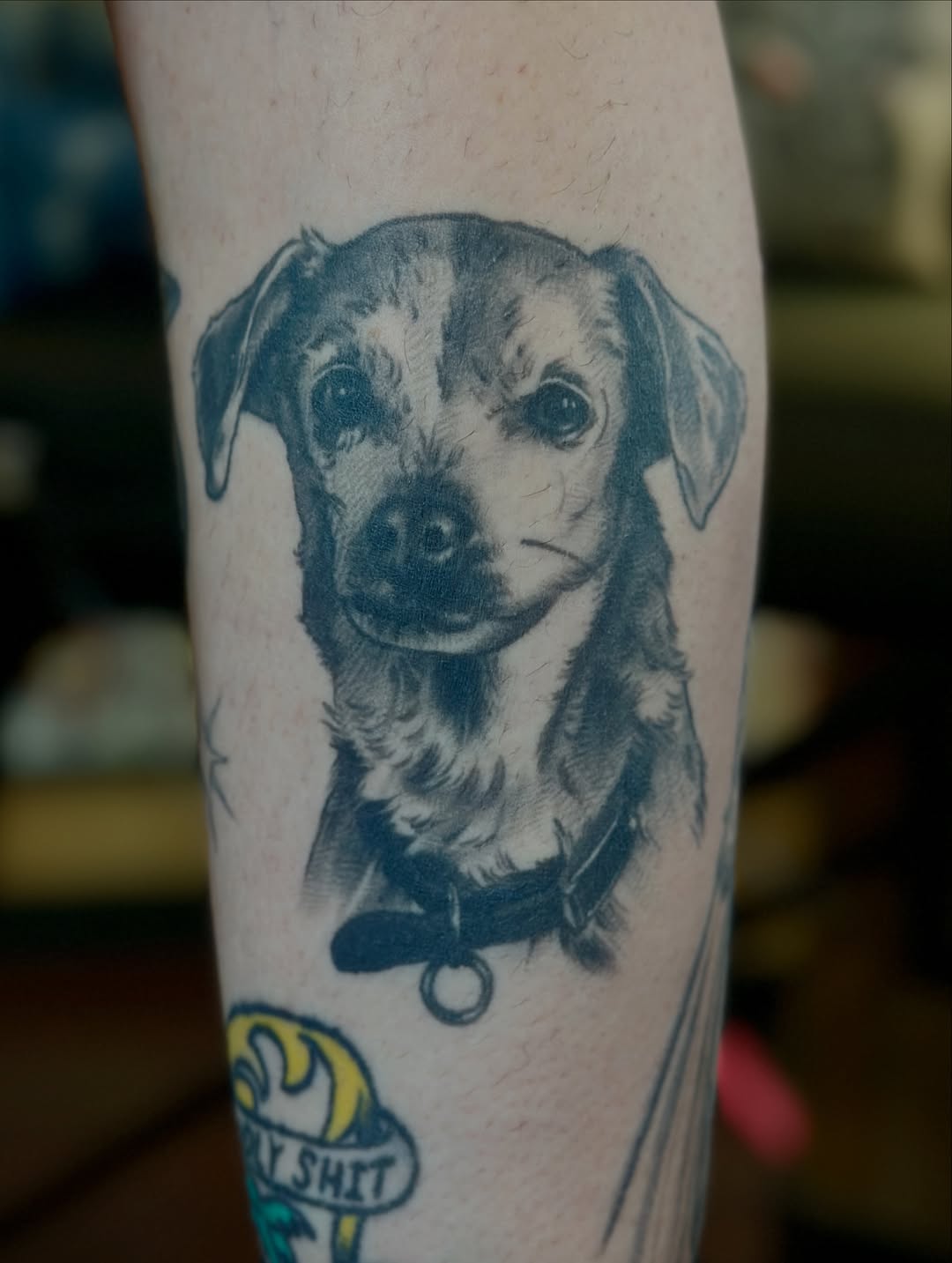 Tattoo by @hollyellistattoo — realism, black_and_grey