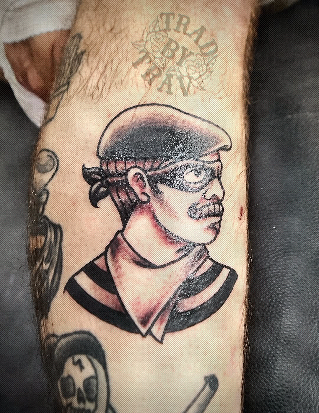 Tattoo by @tradbytrav — american_traditional, illustrative