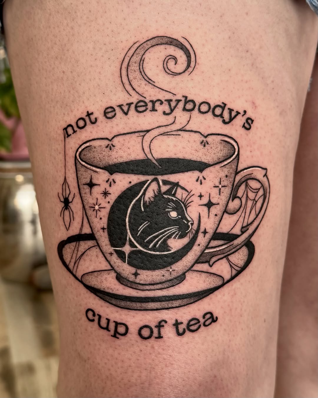 Tattoo by @inkofeden — blackwork