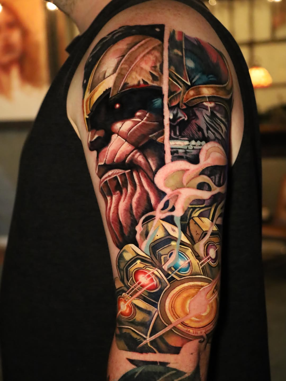 Tattoo by @palacios_ink โ realism, trash_polka