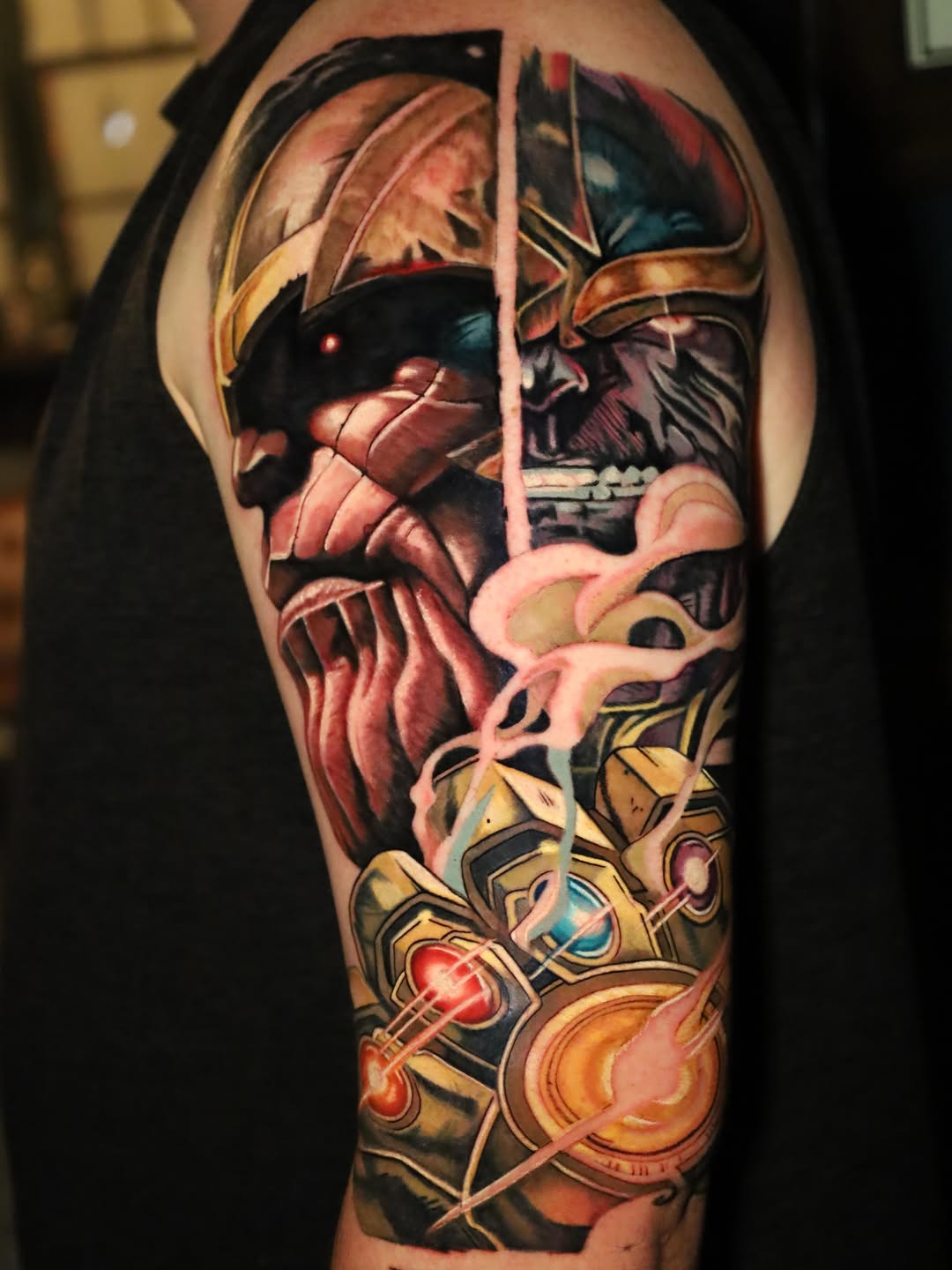 Tattoo by @palacios_ink โ realism, trash_polka