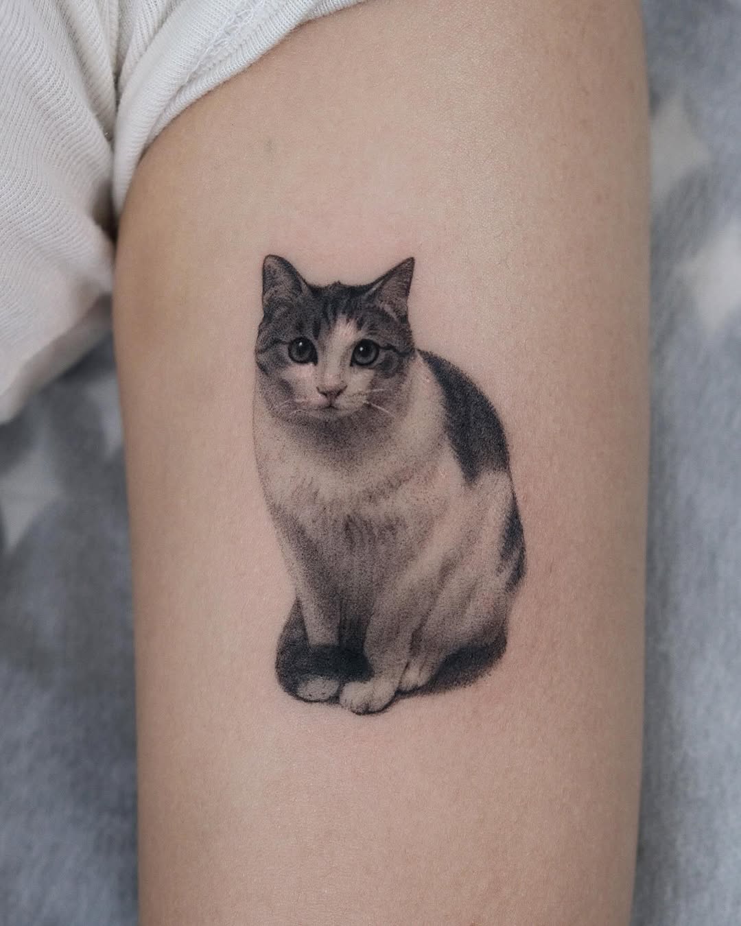 Tattoo by @yumemonchi — realism, black_and_grey