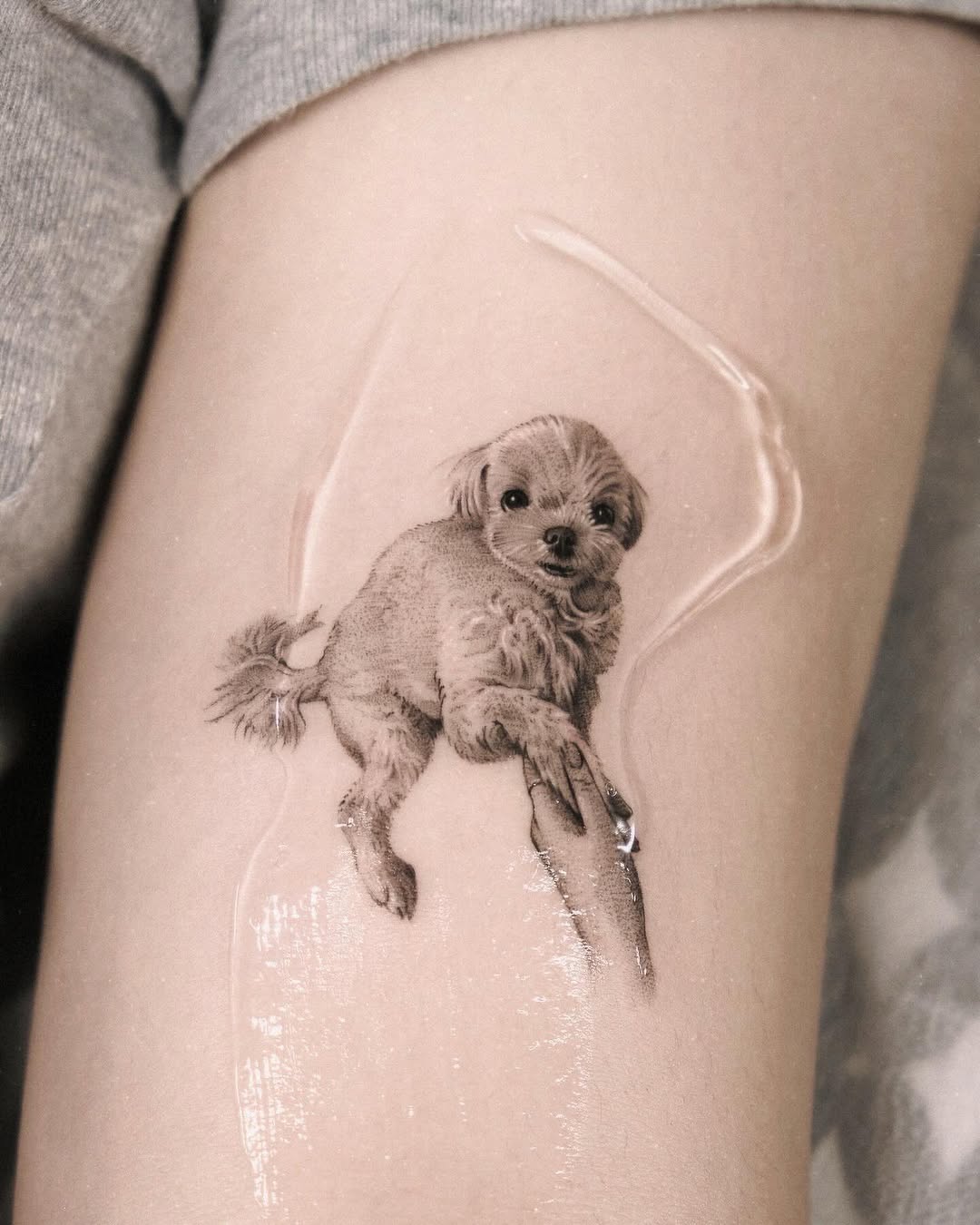 Tattoo by @yumemonchi — realism, black_and_grey