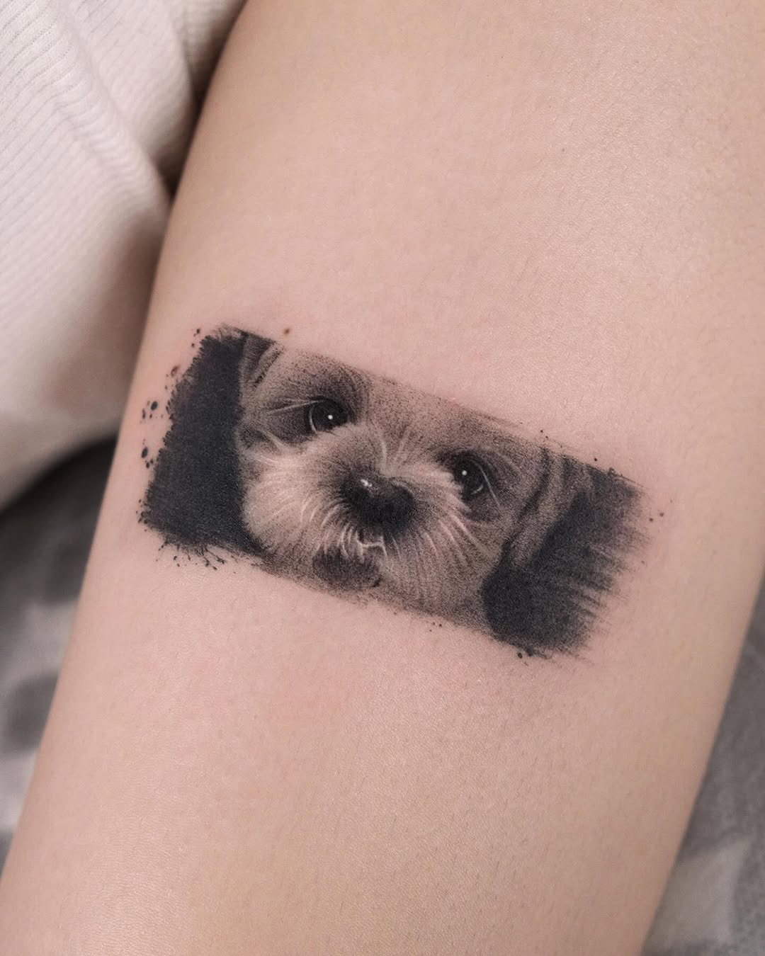 Tattoo by @yumemonchi — realism, black_and_grey