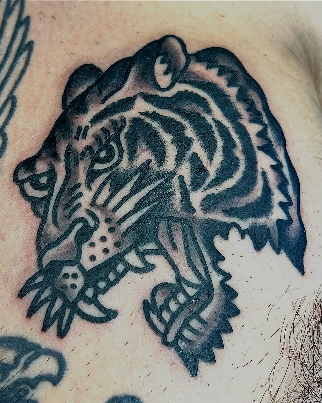 Tattoo by @crazysteviewells — american_traditional, black_and_grey