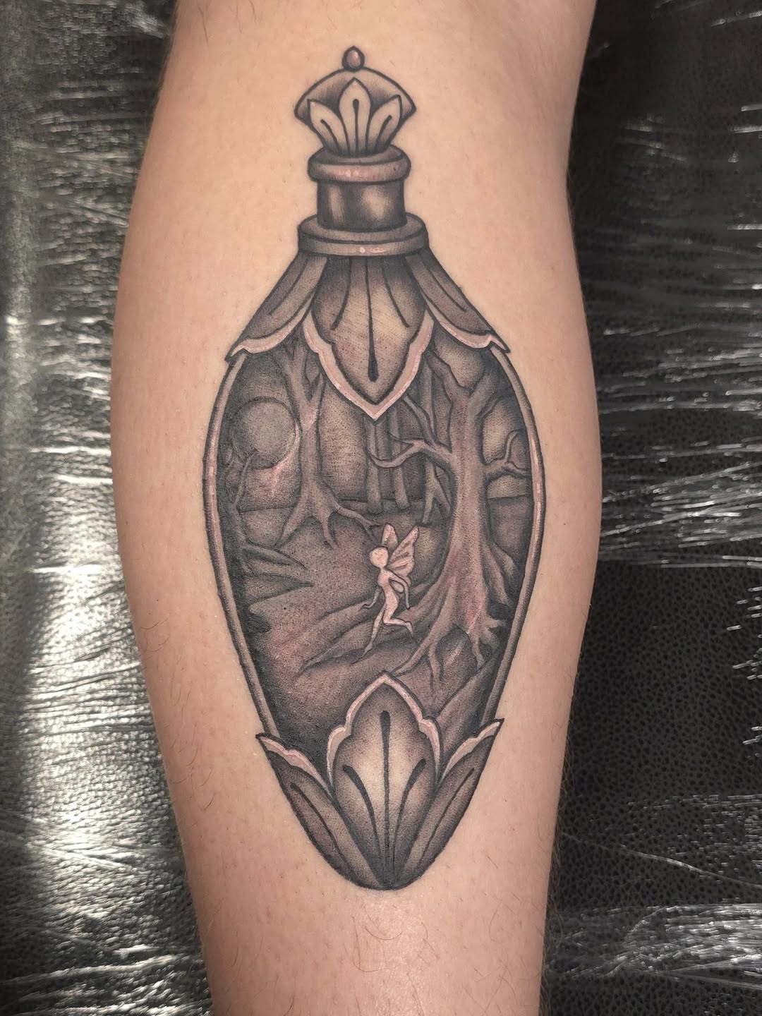 Tattoo by @tattoos_bytrinity โ illustrative, black_and_grey