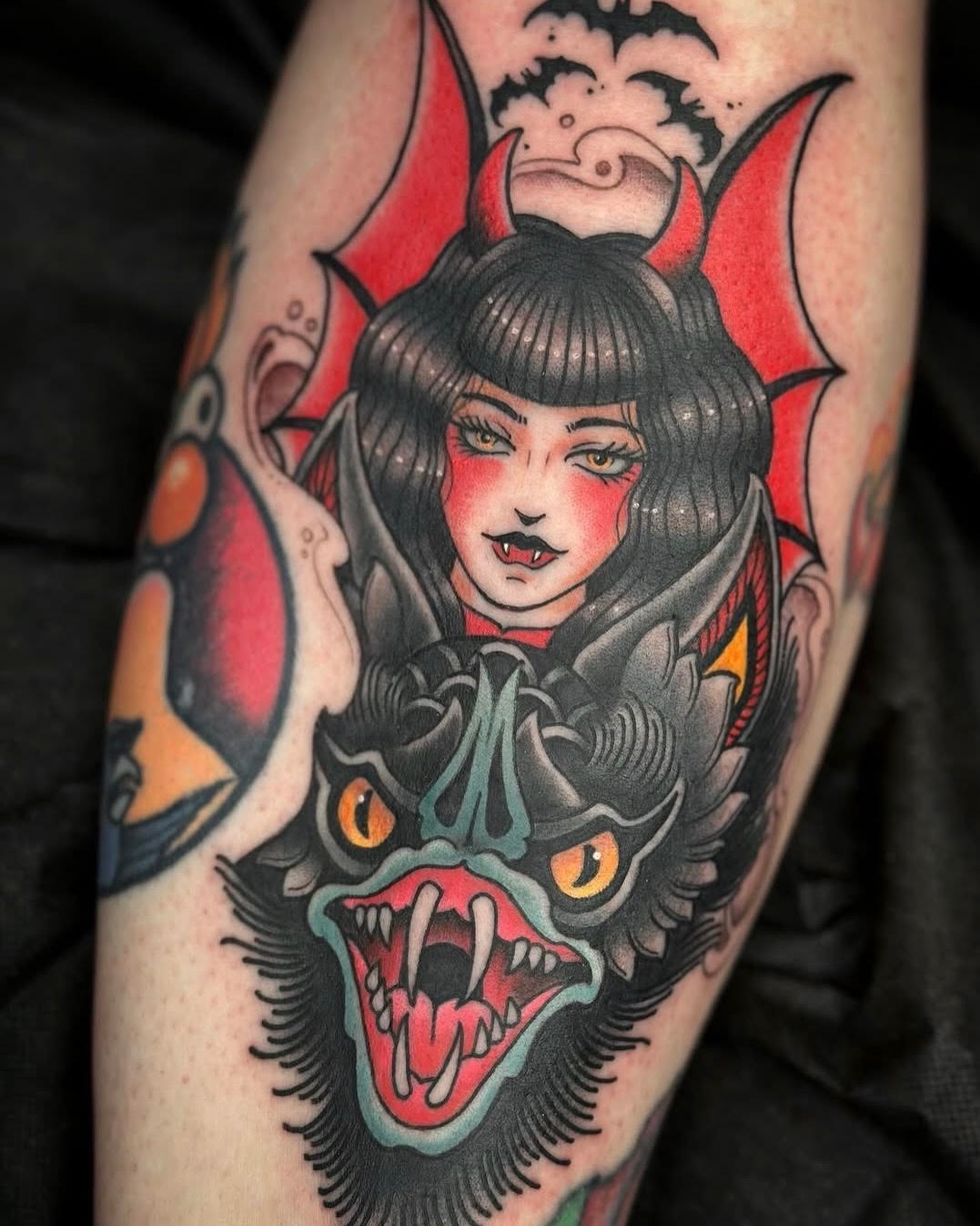 Tattoo by @chase_tattoos — american_traditional, neo_traditional